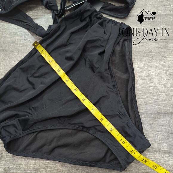 Tempt Me Twist Front High Waist Bikini Swimsuit Size S - Picture 6 of 7